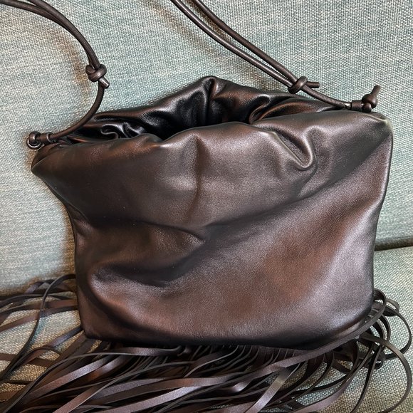 Bottega Veneta Fringe Shoulder Pouch, NEW $2800 - Picture 4 of 10